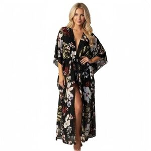 Walter Baker Tropical Print Tulum Caftan. O/S. NWT
